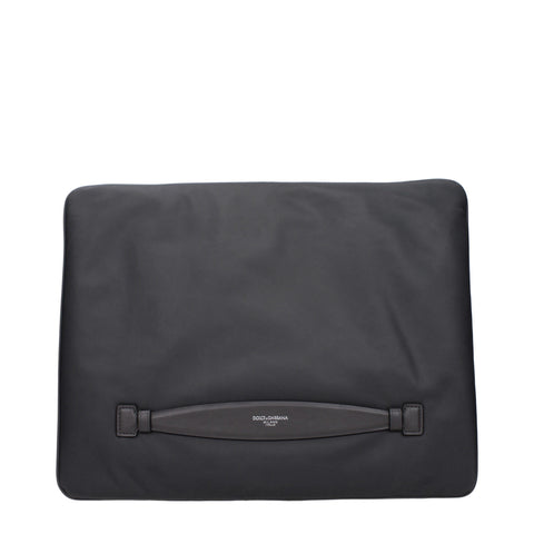 Gray Fabric Clutch Bag