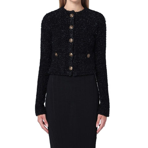 Black Cotton Cardigan