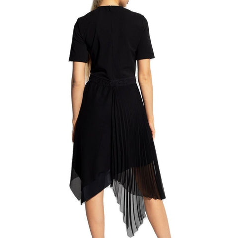 Black Polyester Casual Dress