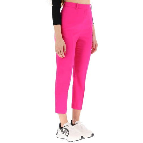 Multicolor Wool Casual Pants