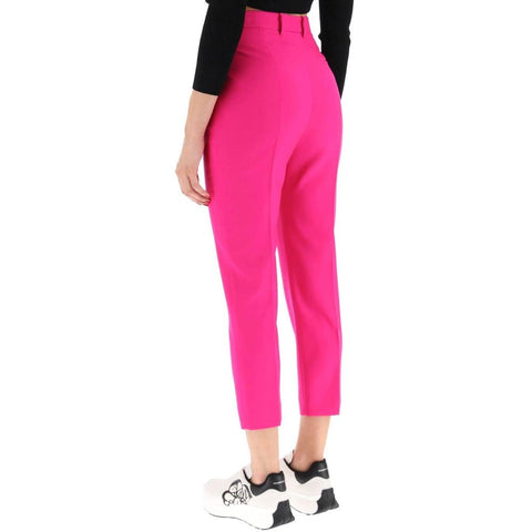 Multicolor Wool Casual Pants