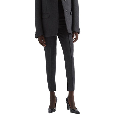 Gray Elastane Pants
