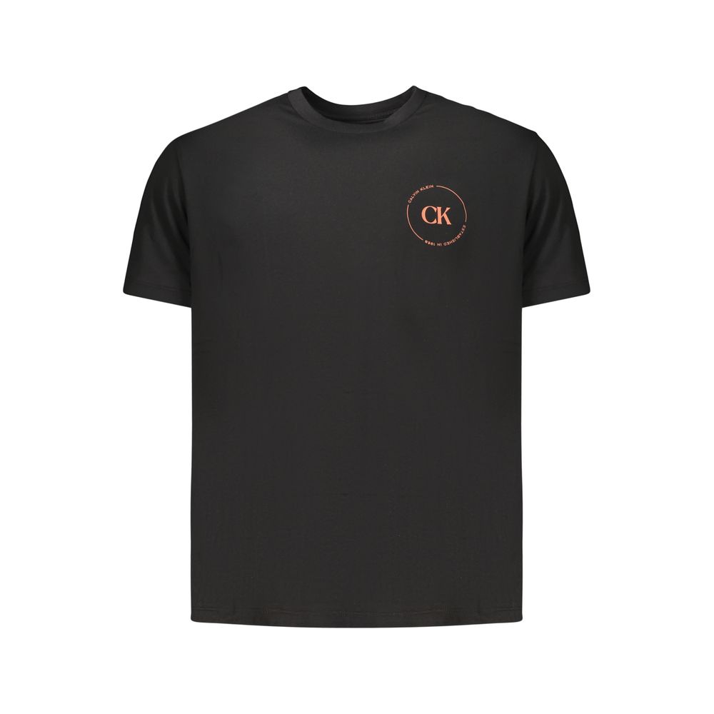 Black Cotton Men's T-Shirt