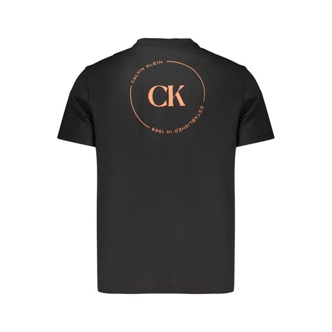 Black Cotton Men's T-Shirt
