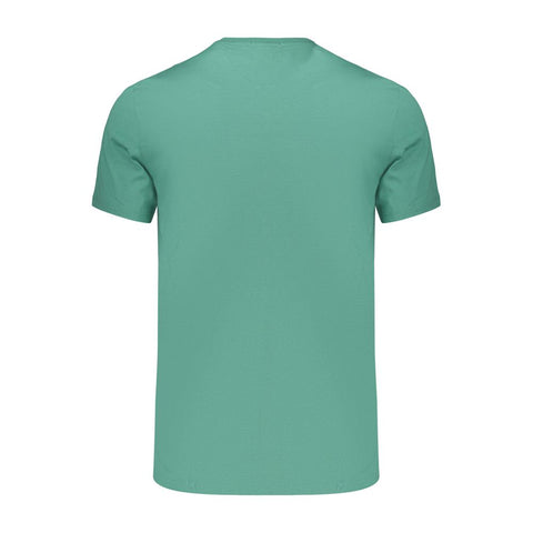 Green Cotton Mens T-Shirt
