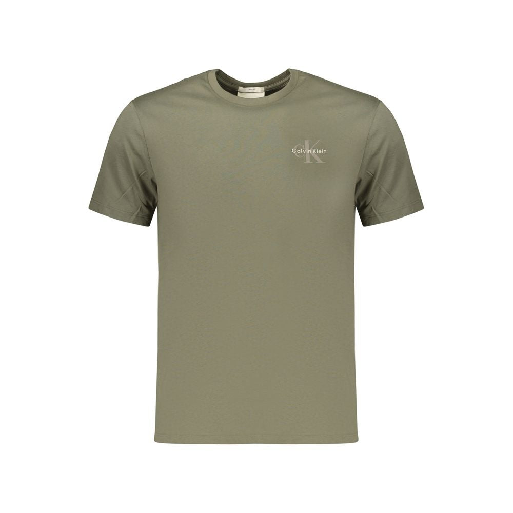 Green Cotton Men's T-Shirt
