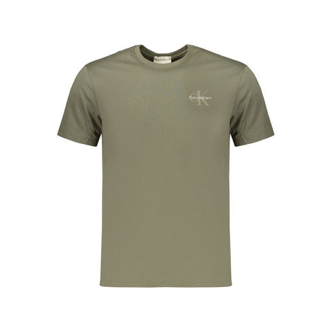 Green Cotton Men's T-Shirt
