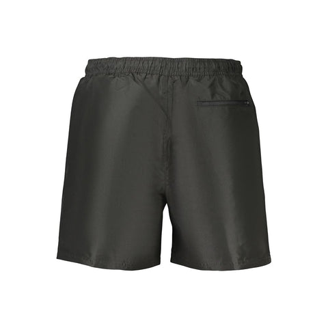 Black Polyester Men's Short