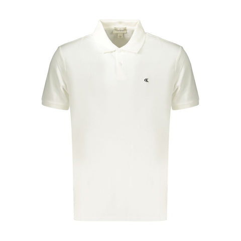 White Cotton Men's Polo Shirt