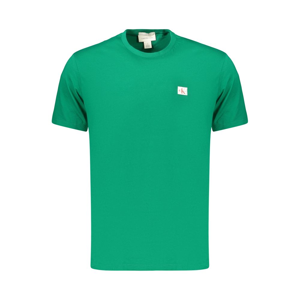 Green Cotton Men's T-Shirt