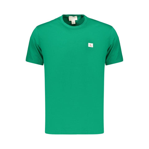 Green Cotton Men's T-Shirt