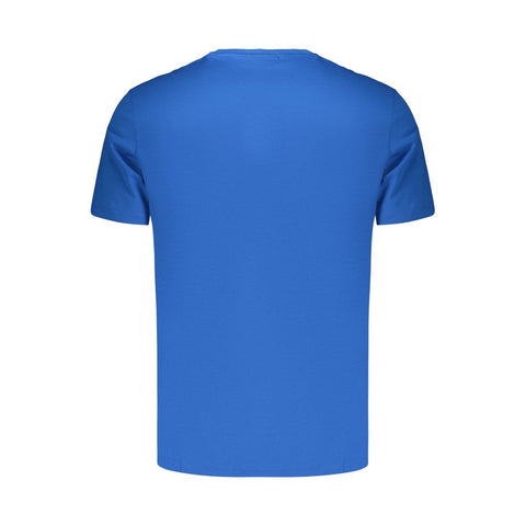 Blue Cotton Men's T-Shirt