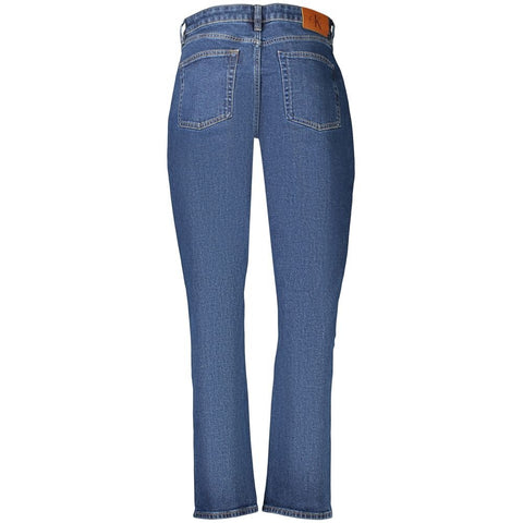 Blue Cotton Women's Jeans