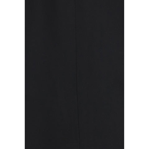 Black Viscose Full-Length Jacket