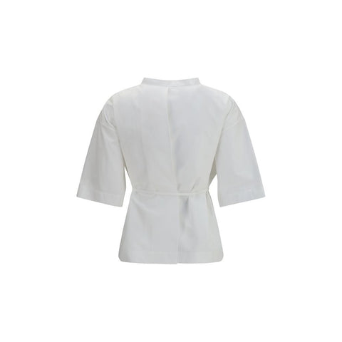 White Cotton Shortsleeve Shirt
