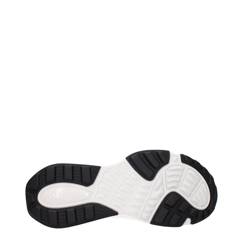 White Fabric Athletic Sneakers