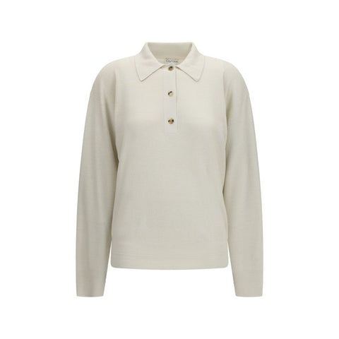 Beige Silk Sweatshirt
