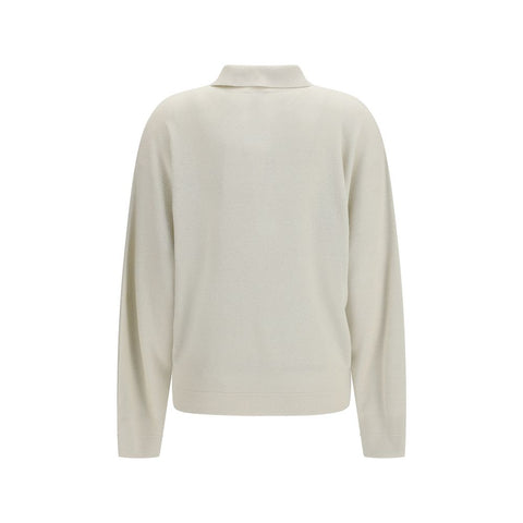 Beige Silk Sweatshirt