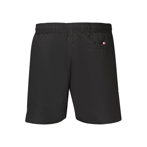 Black Polyester Men's Swimwear