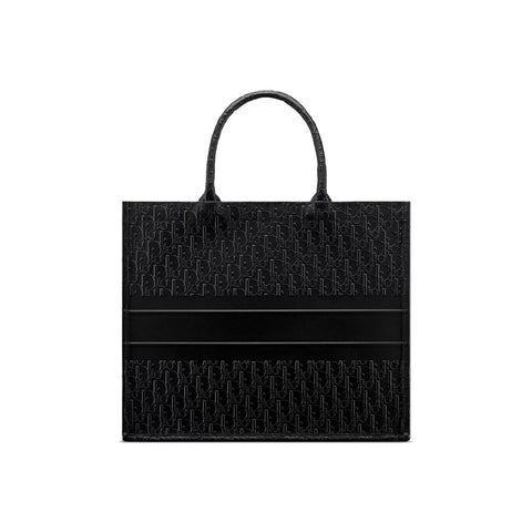 Black Calfskin Tote Bag