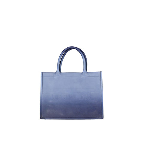 Blue Calfskin Tote Bag