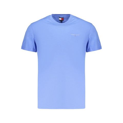 Light Blue Cotton Men's T-Shirt
