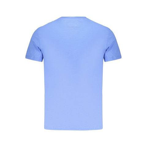 Light Blue Cotton Men's T-Shirt