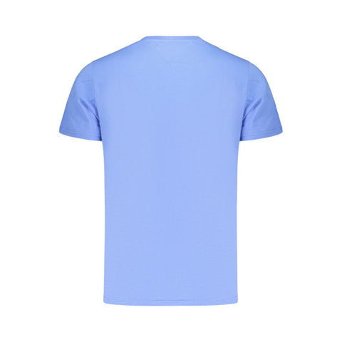Blue Cotton Men's T-Shirt