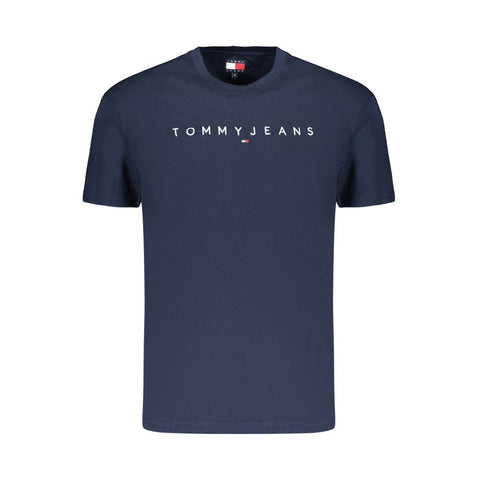 Blue Cotton Men's T-Shirt