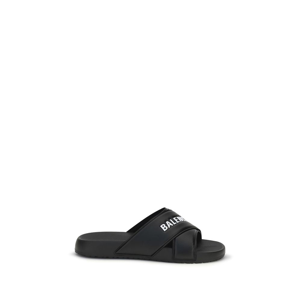 Black Rubber Slippers