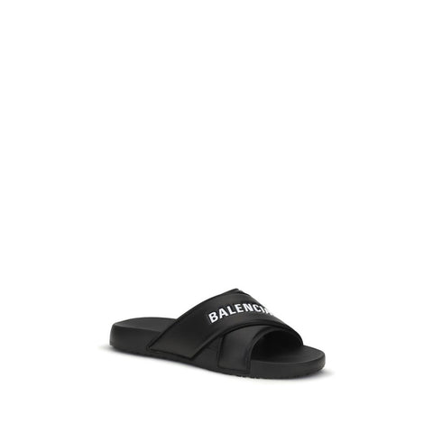 Black Rubber Slippers