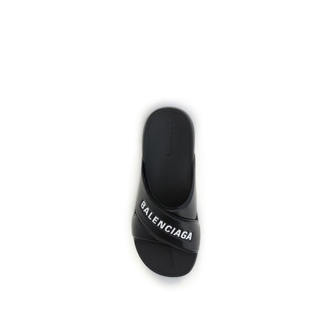 Black Rubber Slippers