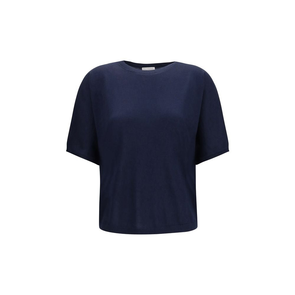 Blue Cashmere Sleeveles Sweater