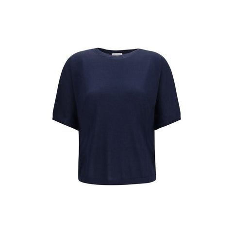 Blue Cashmere Sleeveles Sweater