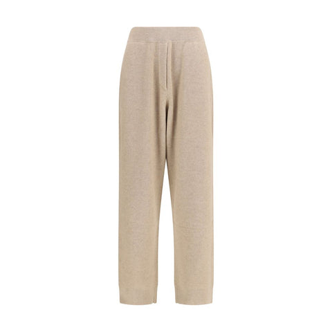 Beige Cashmere Casual Pants