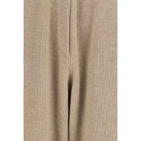 Beige Cashmere Casual Pants