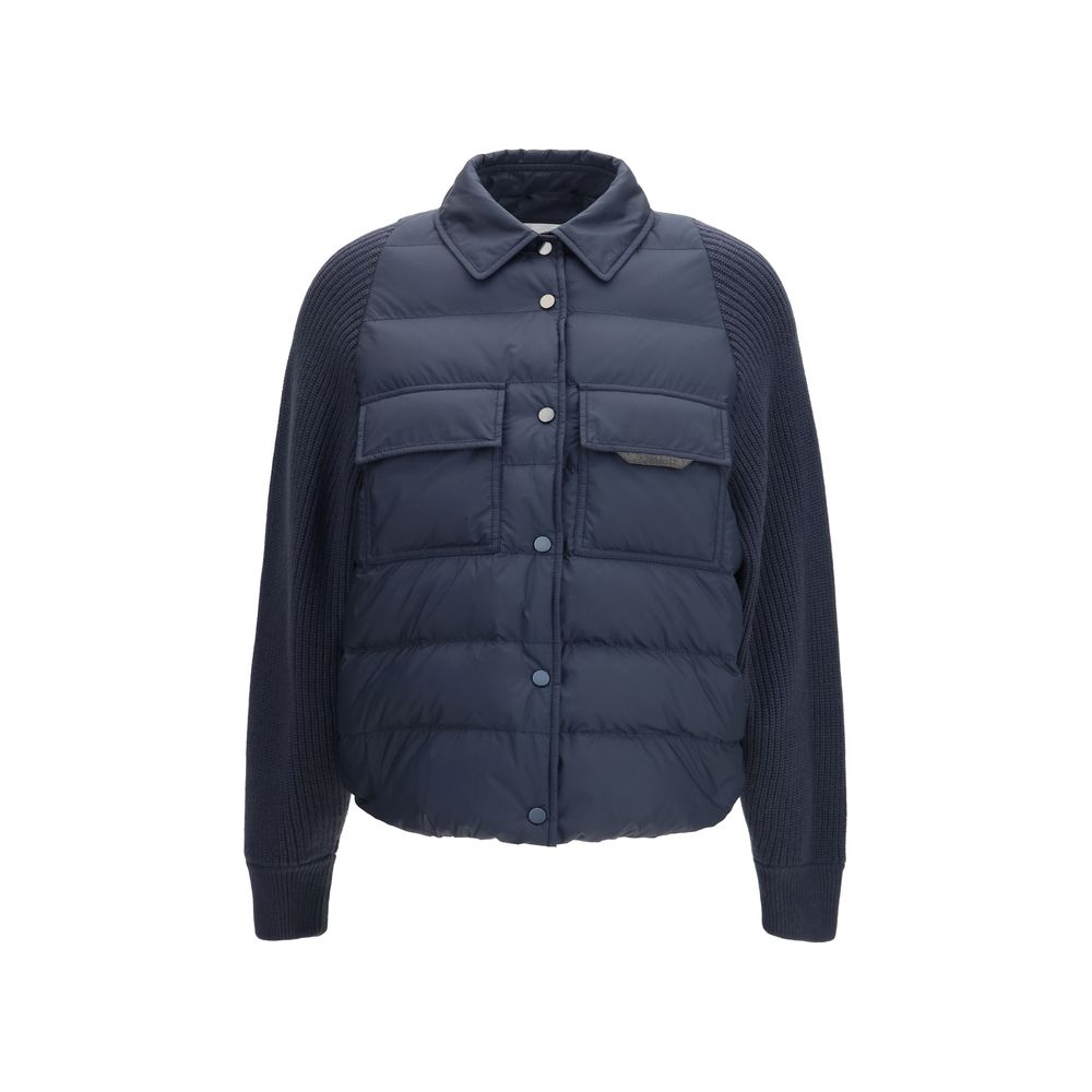 Blue Polyester Jacket