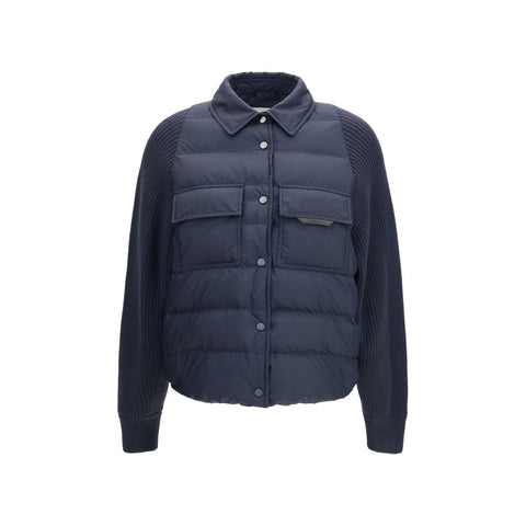 Blue Polyester Jacket