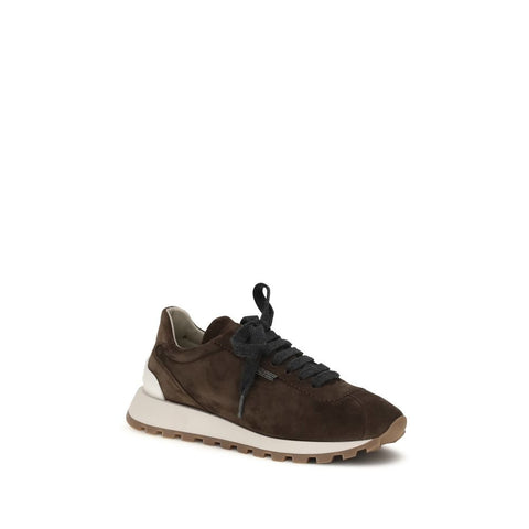 Brown Calf Leather Bos Taurus Athletic Sneakers