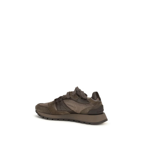 Brown Calf Leather Bos Taurus Athletic Sneakers