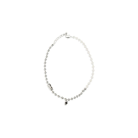 White Brass Necklace