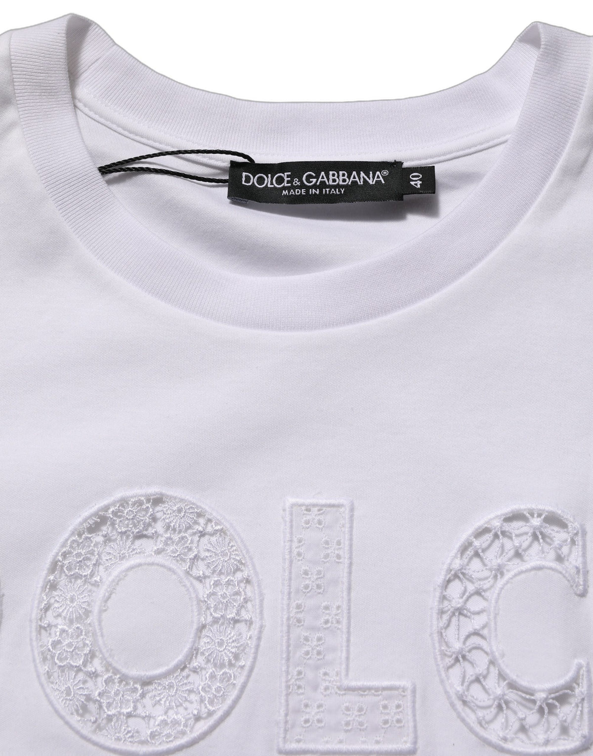 White Logo Round Neck Sleeveless T-shirt