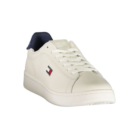 White Polyurethane Men's Sneaker