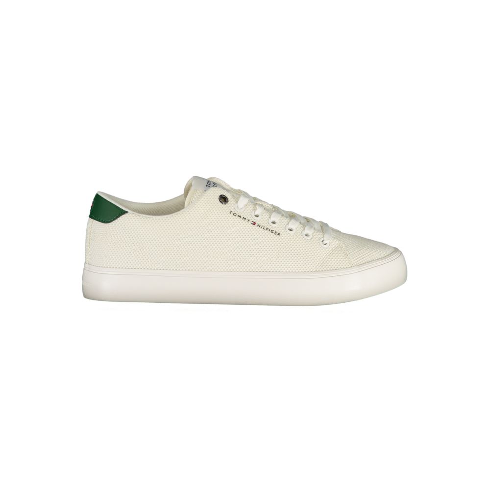 Bianco Polyester Men's Sneaker