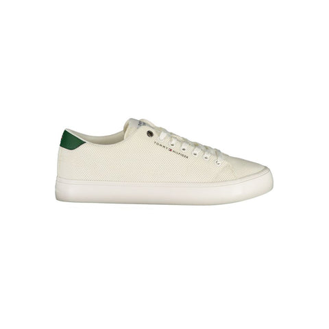 Bianco Polyester Men's Sneaker