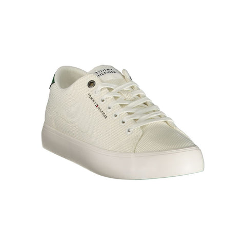 Bianco Polyester Men's Sneaker