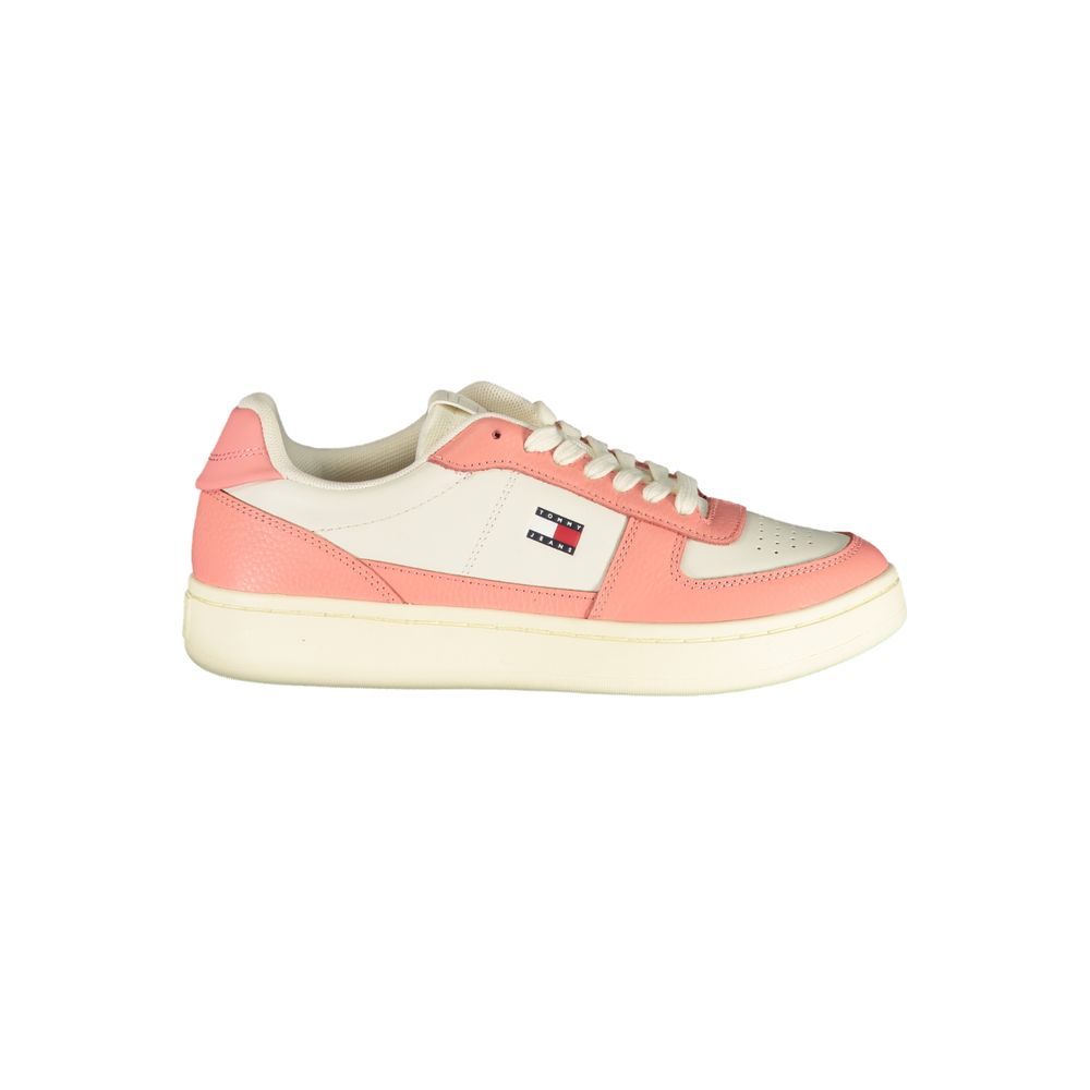White Polyurethane Women's Sneaker