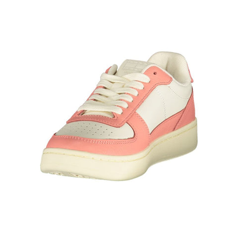 White Polyurethane Women's Sneaker