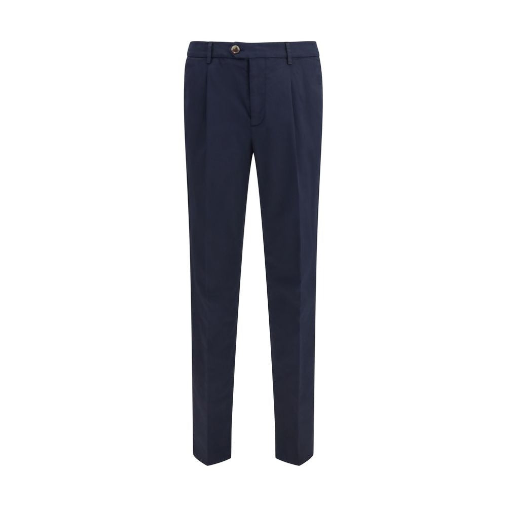 Black Cotton Chino Pants