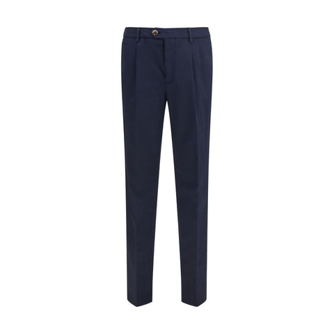 Black Cotton Chino Pants